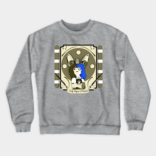 Traditional Art Nouveau of O'Stripes (ocre with blue) Crewneck Sweatshirt